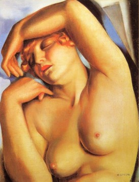 Tamara de Lempicka œuvres - fille endormie contemporaine Tamara de Lempicka